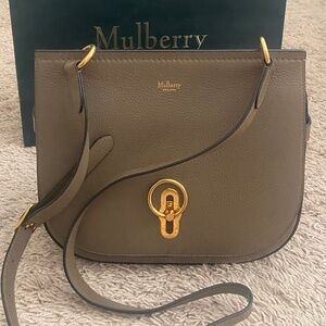 New Authentic Mulberry Amberley Grain Leather Satchel